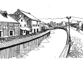 ・伝統との日常的同居-10：　小樽運河と石造り倉庫群を修景し、現代の生活に取り込む