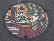 ●消火栓「かぐや姫と富士山」